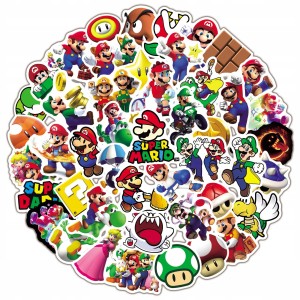 Naklejki Super Mario każda inna 100 szt.