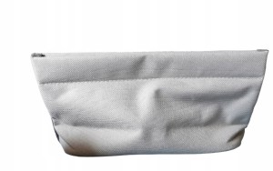 Szara kosmetyczka zapinana na magnes popiel 23 cm